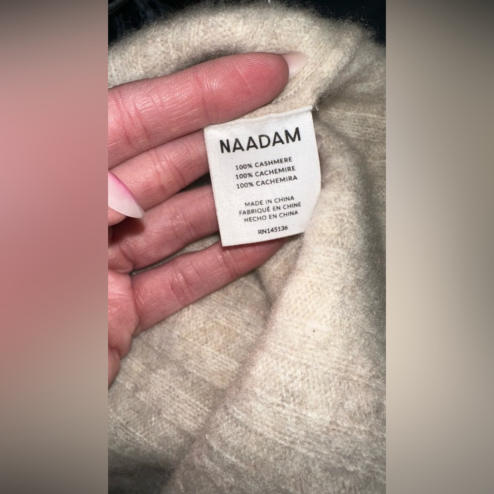 NAADAM Lightweight Cashmere Ribbed Sweater $158 MSRP - Picture 11 of 16